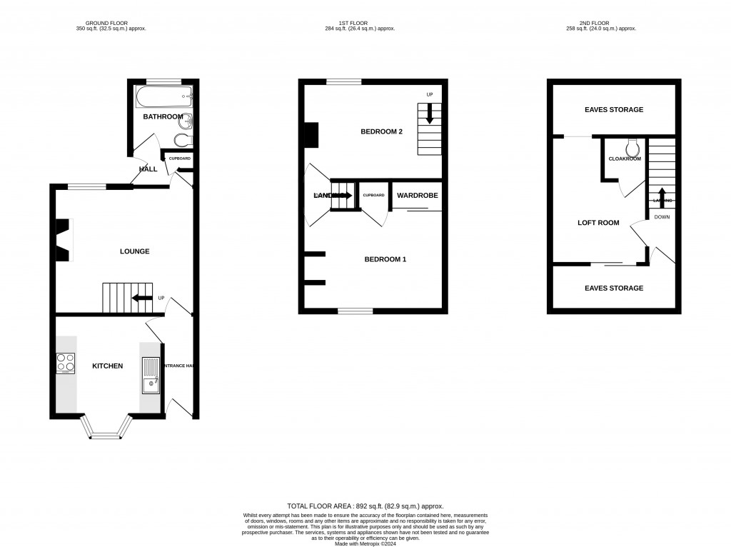 Floorplans For North Street, Martock, Somerset, TA12