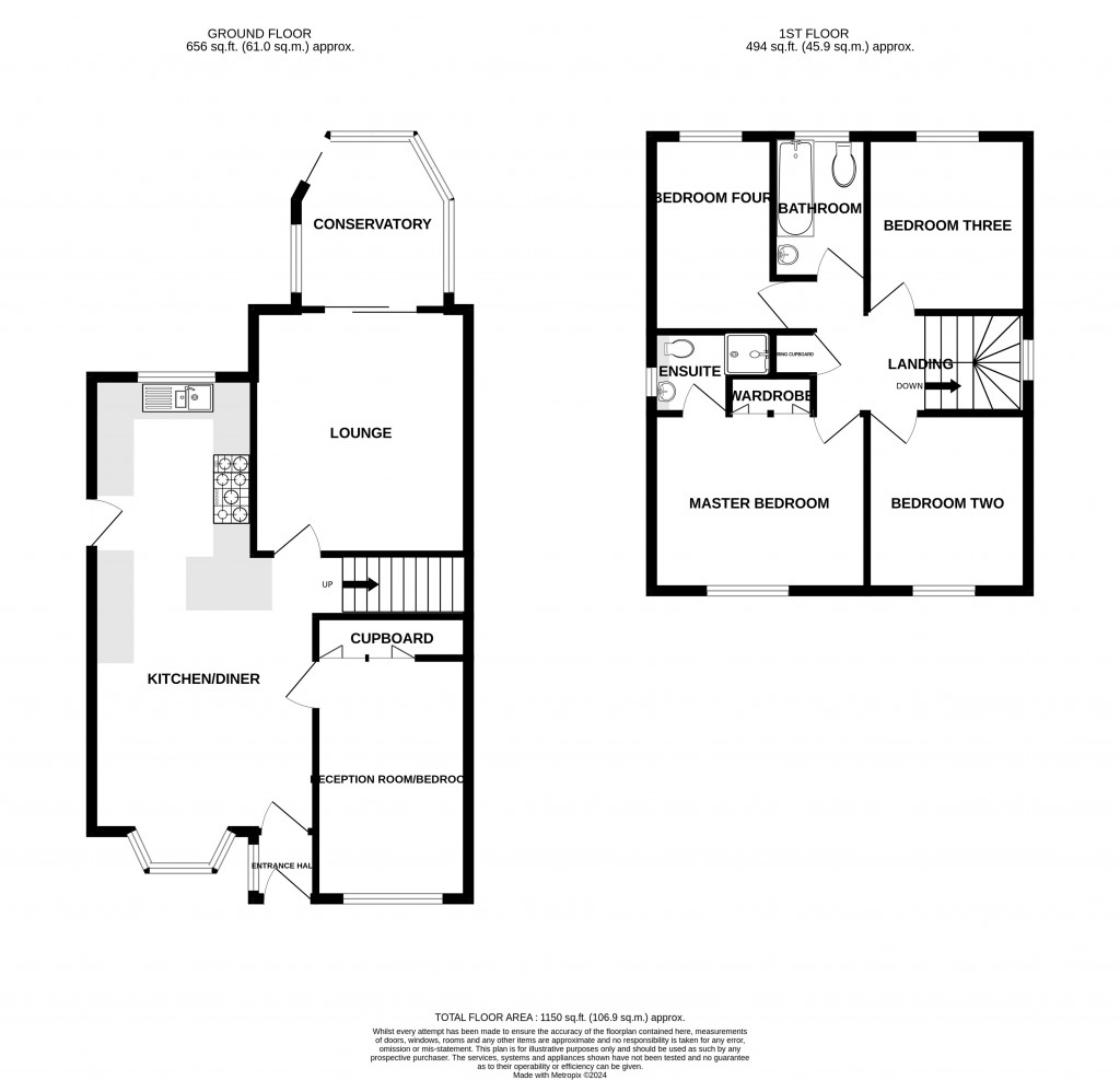 Floorplans For Redstart Road, Chard, Somerset, TA20