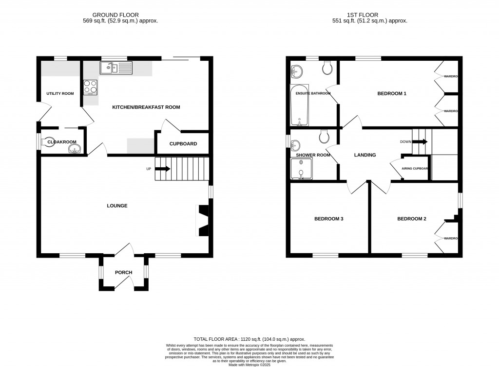 Floorplans For Pottery Road, Horton, Ilminster, Somerset, TA19