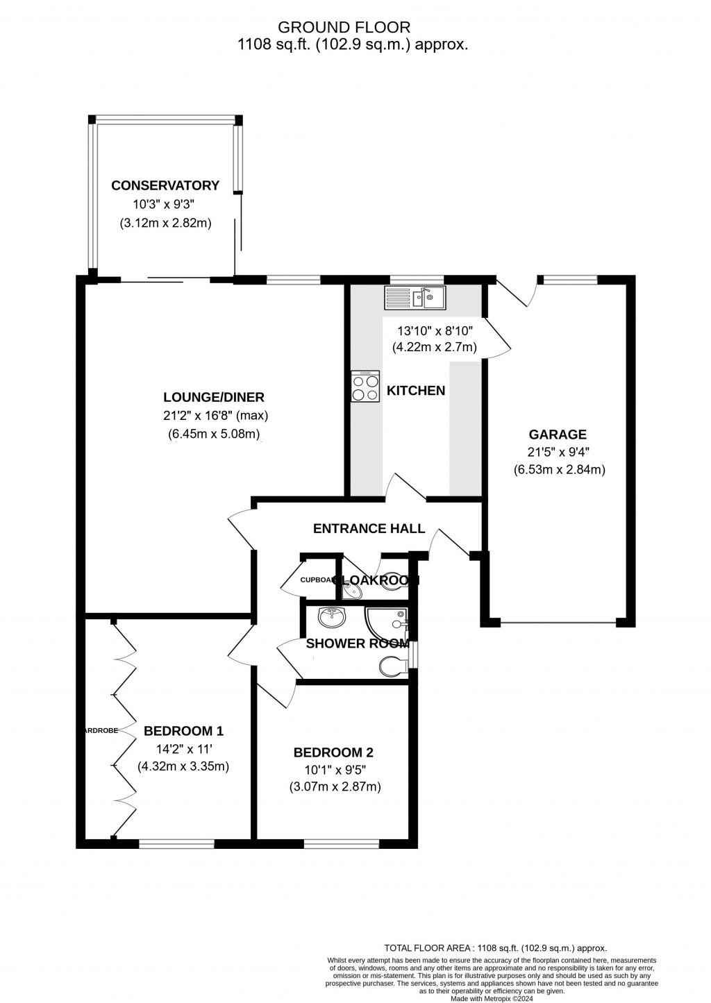 Floorplans For Dening Close, Chard, Somerset, TA20