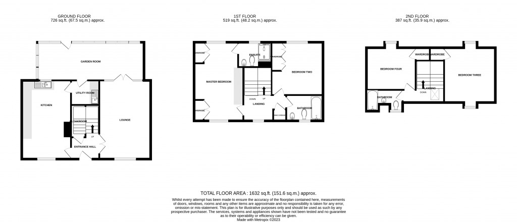 Floorplans For Brutton Way, Chard, Somerset, TA20