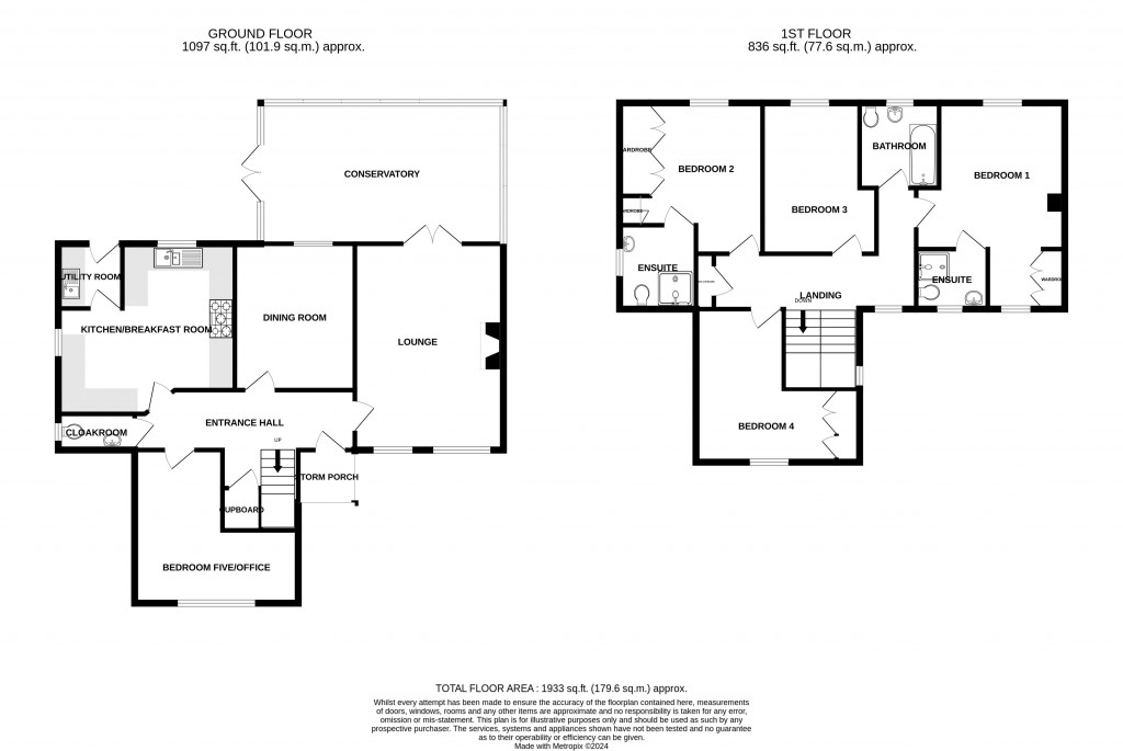 Floorplans For Home Farm, School Lane, Tatworth, Somerset, TA20