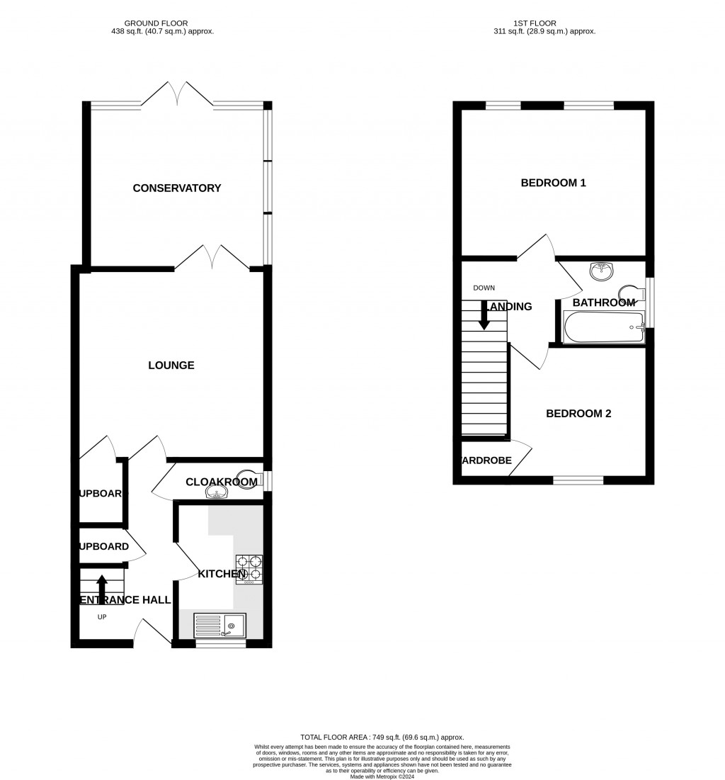 Floorplans For Furnham Close,, Chard,, Somerset,, TA20