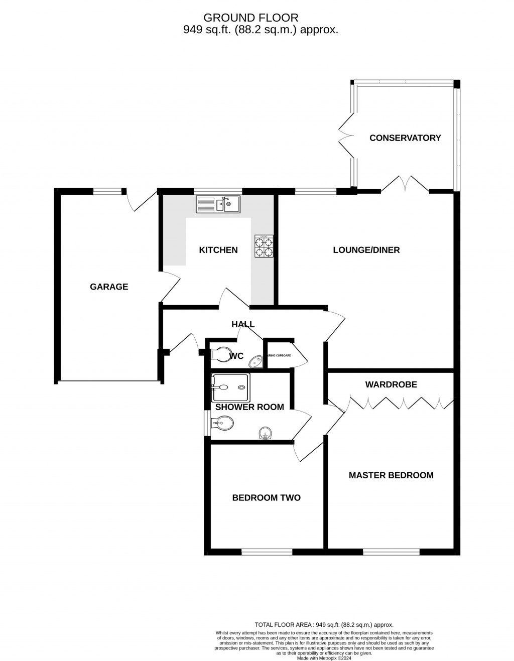 Floorplans For Dening Close, Chard, Somerset, TA20