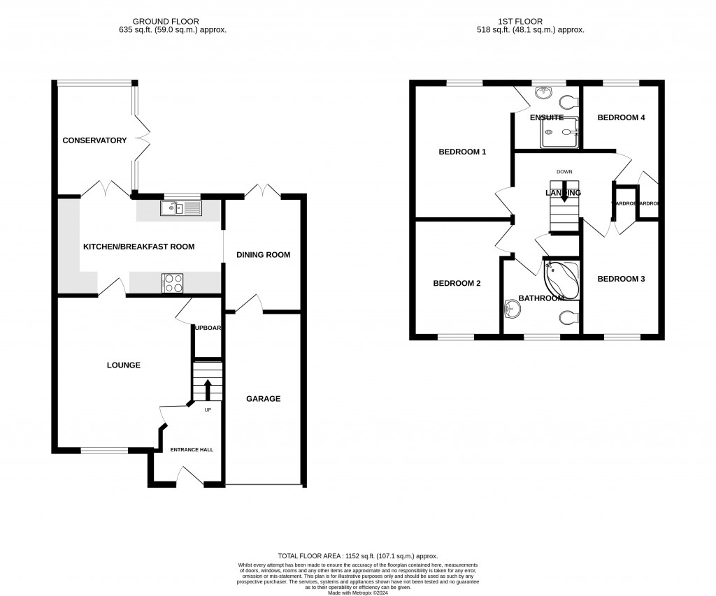 Floorplans For John Gunn Close, Chard, Somerset, TA20