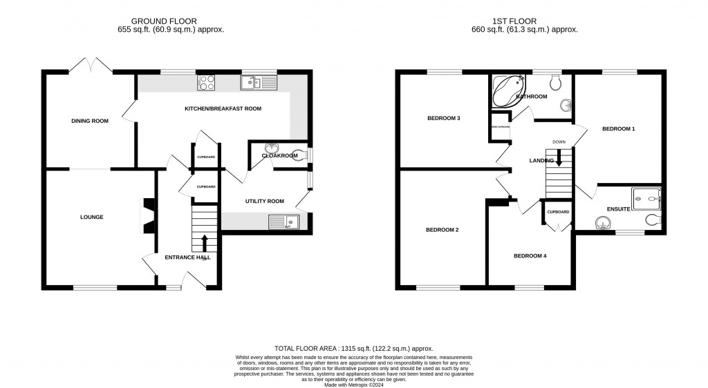 Floorplans For Copse Lane, Ilton, Somerset, TA19