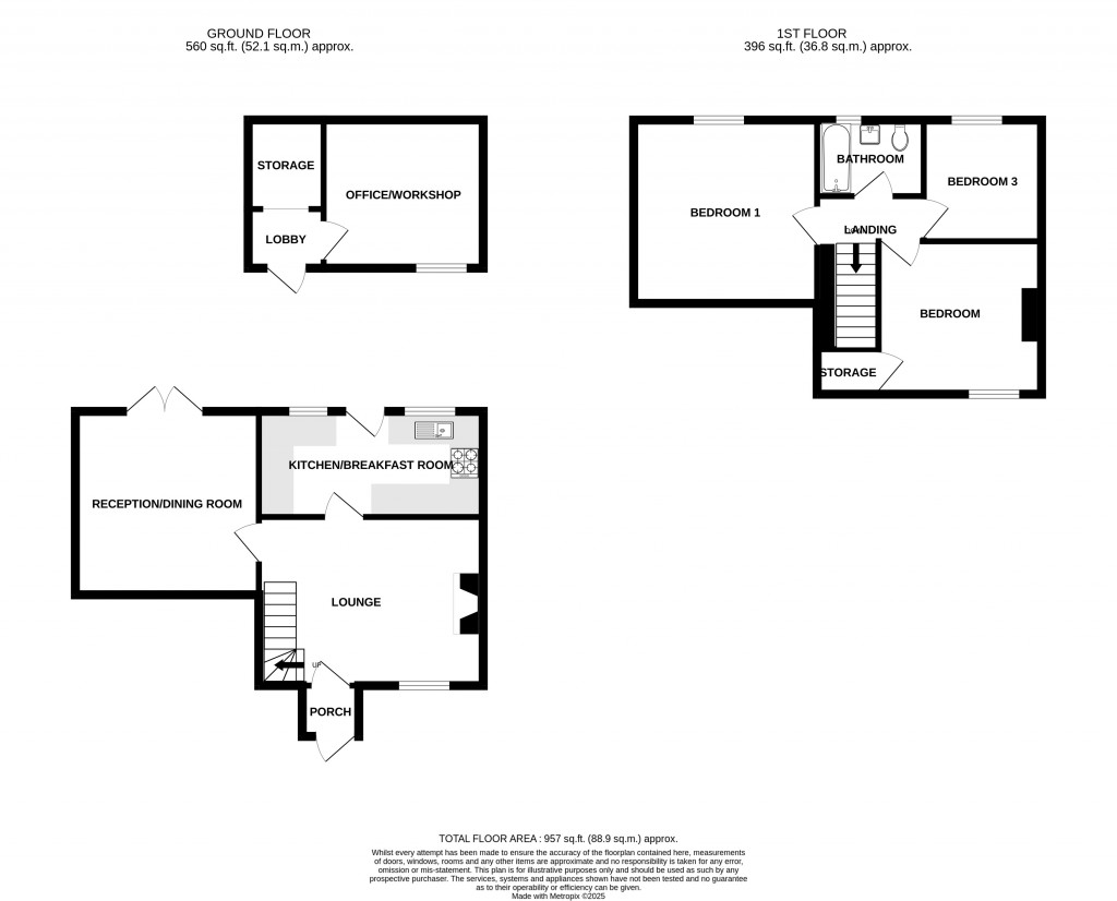 Floorplans For Mead View, Post Office Lane, South Chard, TA20