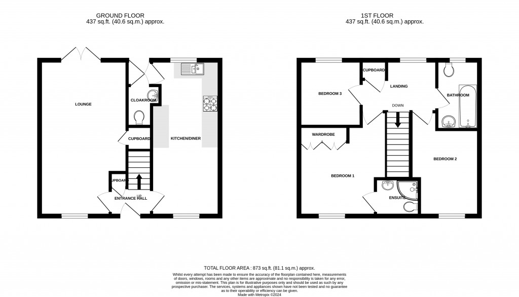 Floorplans For Bramble Lane, Chard, Somerset, TA20