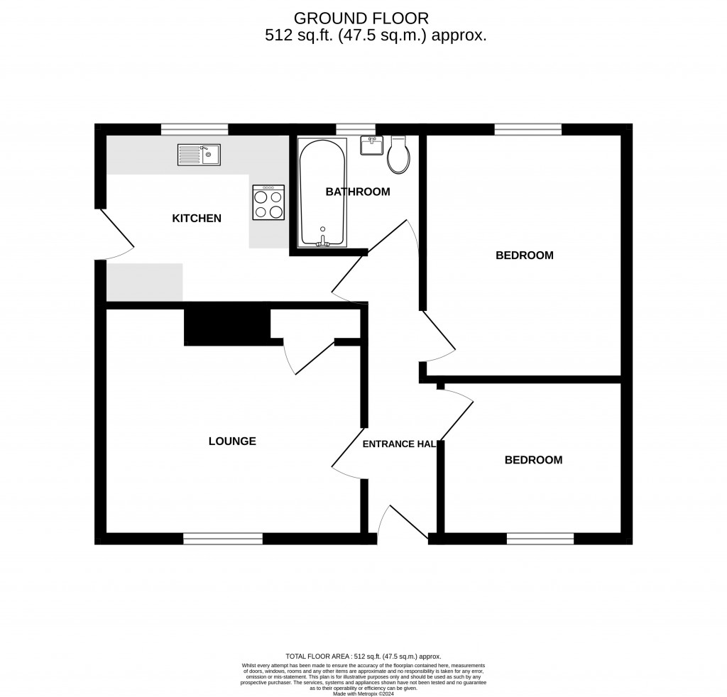 Floorplans For The Bungalows, Furzehill, Chard, Somerset, TA20