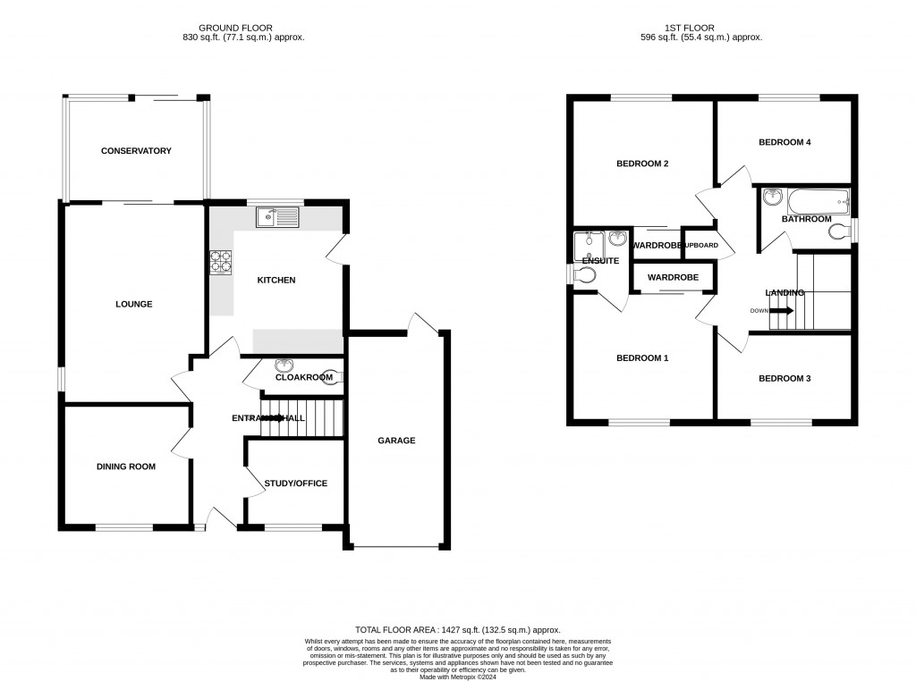 Floorplans For Cook Avenue, Chard, Somerset, TA20