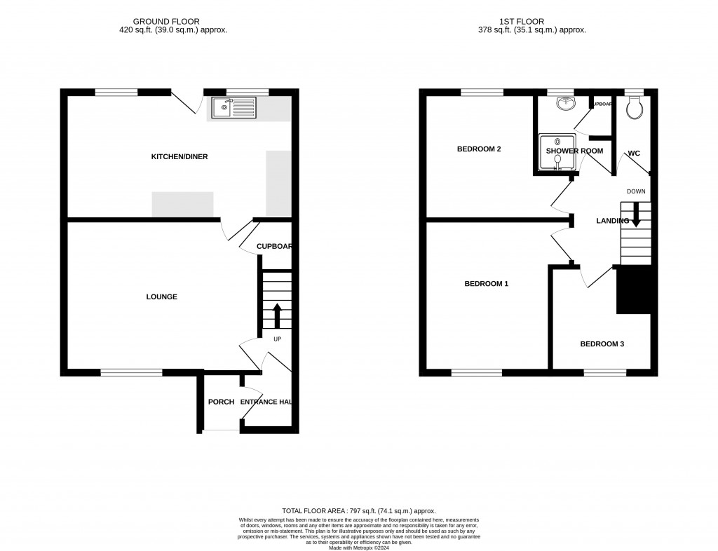 Floorplans For Clarkes Close, Chard, Somerset, TA20