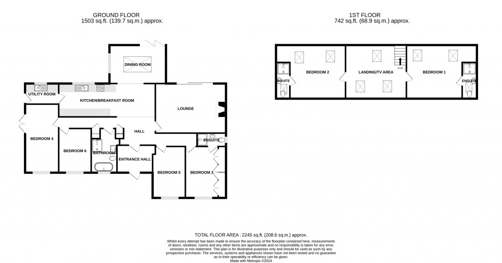 Floorplans For Chaffcombe Road, Chard, Somerset, TA20