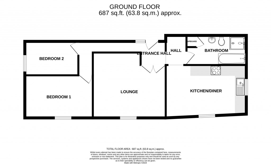 Floorplans For Rutters Lane, Ilminster, Somerset, TA19