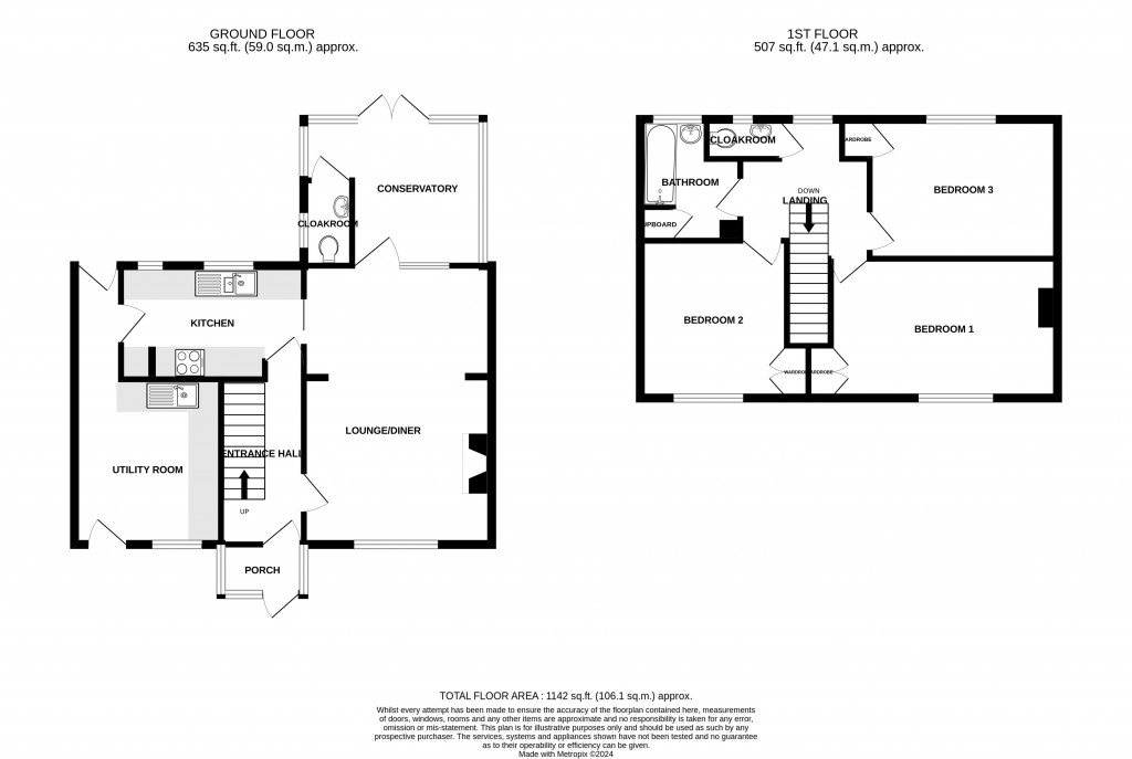 Floorplans For Furzehill, Chard, Somerset, TA20