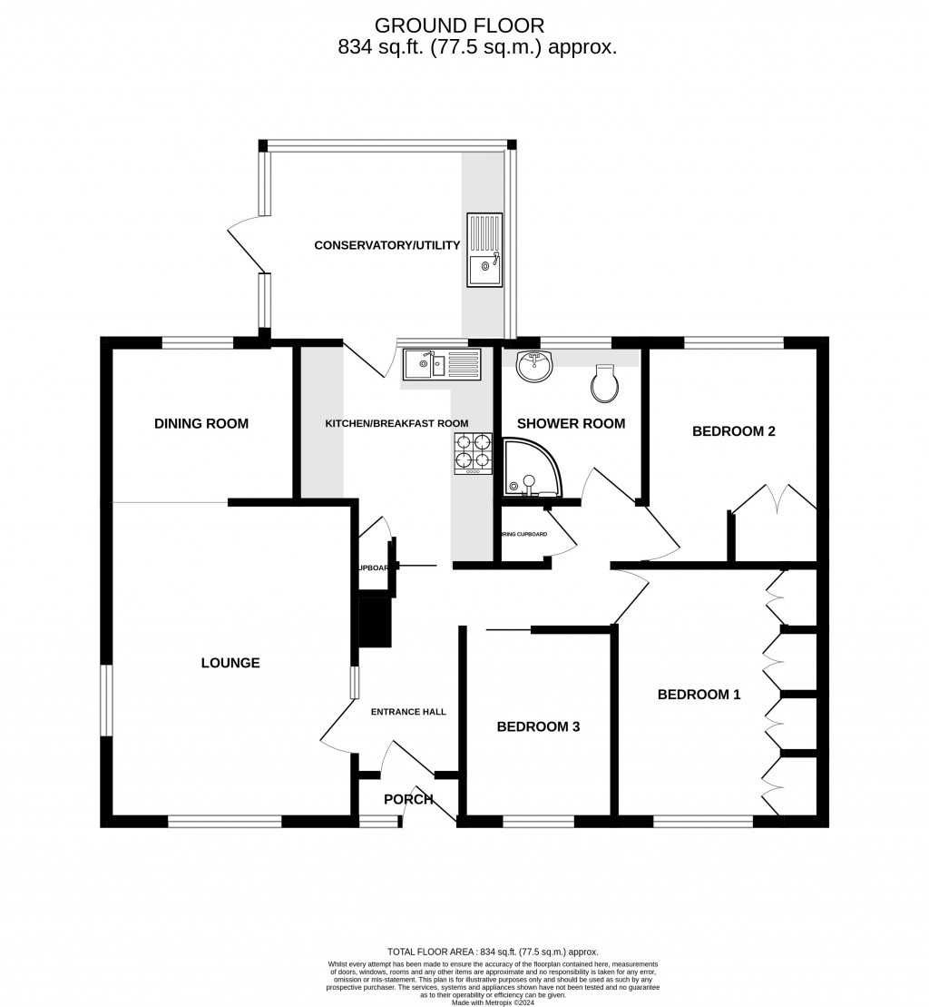 Floorplans For Linkhay Orchard, South Chard, Somerset, TA20