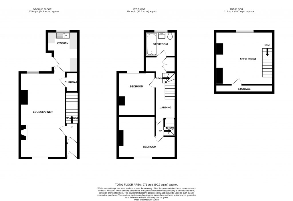 Floorplans For Cambridge Street, Chard, Somerset, TA20