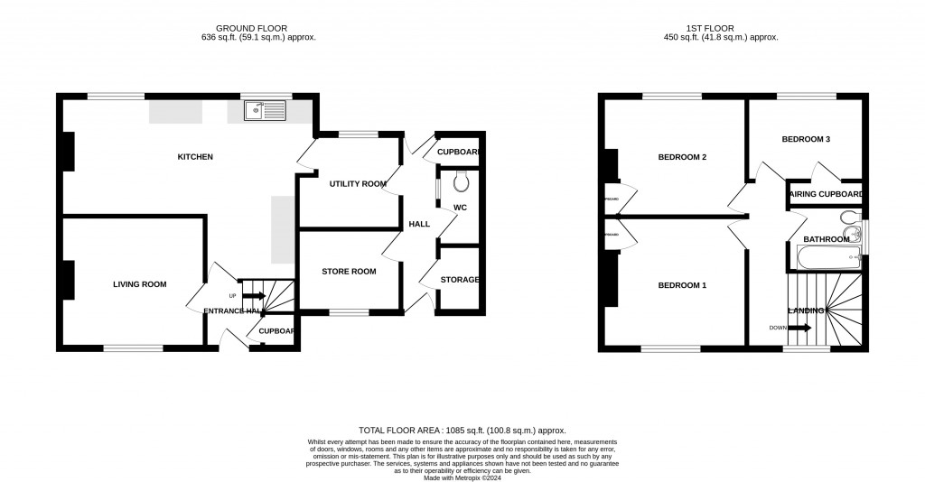 Floorplans For Donyatt Hill, Donyatt, Somerset, TA19