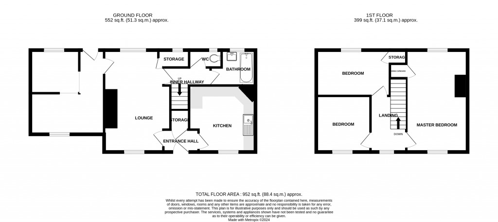 Floorplans For Donyatt Hill, Donyatt, Ilminster, TA19