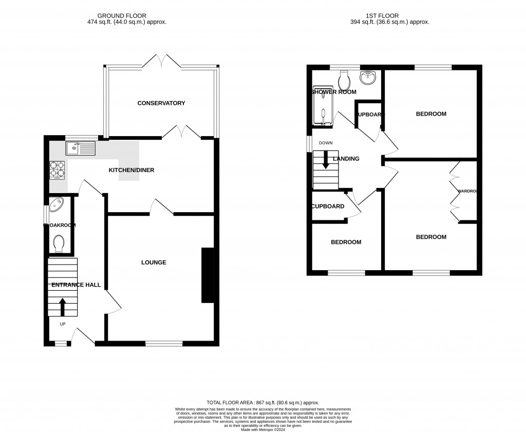 Floorplans For Ashcroft, Chard, Somerset, TA20