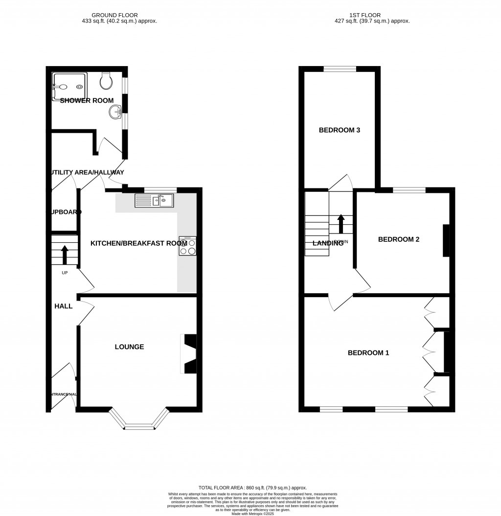 Floorplans For Furnham Road, Chard, Somerset, TA20